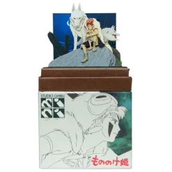 Sale Maison Ghibli Paper Craft San And Moro Under The Moon - Princess Mononoke