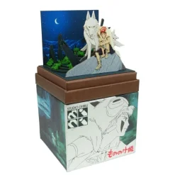 Sale Maison Ghibli Paper Craft San And Moro Under The Moon - Princess Mononoke