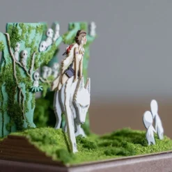Hot Maison Ghibli Paper Craft San, Moro And Kodama -Princess Mononoke