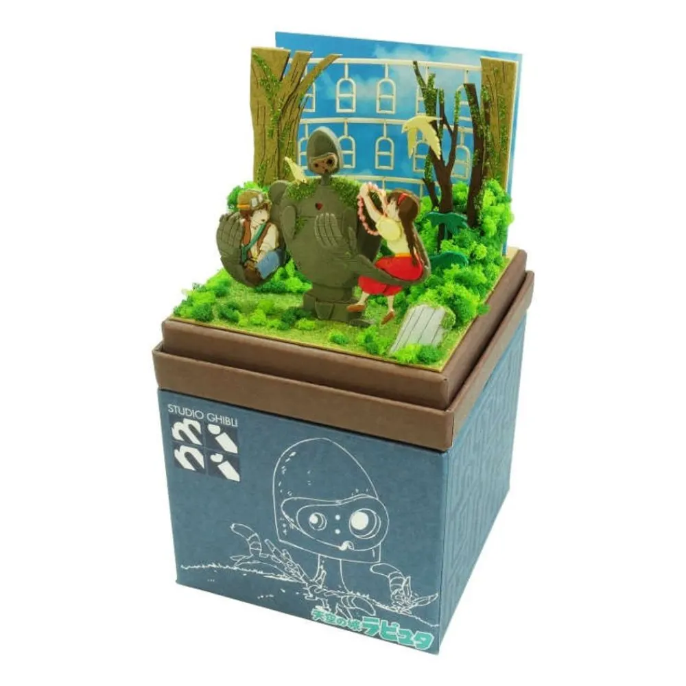 Clearance Maison Ghibli Paper Craft Sheeta & Pazu With Robot Soldier - Castle In The Sky