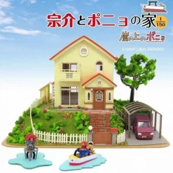 Discount Maison Ghibli Paper Craft Sosuke & Ponyo'S House - Ponyo On The Cliff