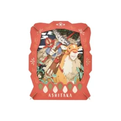 Online Maison Ghibli Paper Theater Ashitaka & Yakul - Princess Mononoke