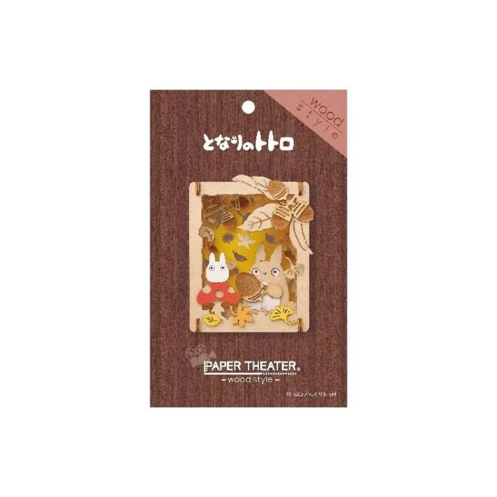 Outlet Maison Ghibli Paper Theater Wood Style Totoro Mushroom - My Neighbor Totoro