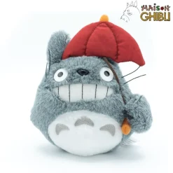 New Maison Ghibli Plush Totoro With Red Umbrella - My Neighbor Totoro