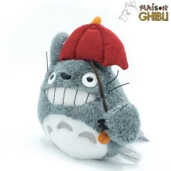 New Maison Ghibli Plush Totoro With Red Umbrella - My Neighbor Totoro