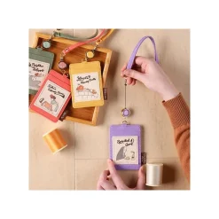 Clearance Maison Ghibli Pouch Card Holder Calcifer & Heen - Howl'S Moving Castle