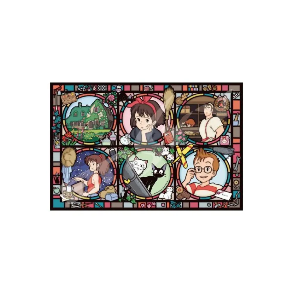 New Maison Ghibli Puzzle Stained Glass 1000P Characters - Kiki'S Delivery Service