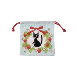 Clearance Maison Ghibli Satchel With Lanyard Jiji Strawberries 20 X 19 Cm - Kiki'S Delivery S