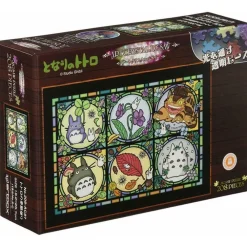 Best Maison Ghibli Stained Glass Puzzle 208P All Seasons - My Neighbor Totoro