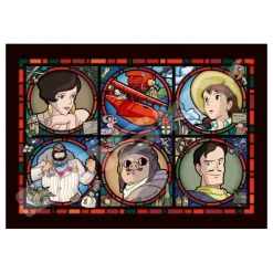 New Maison Ghibli Stained Glass Puzzle 208P Characters Gallery - Porco Rosso