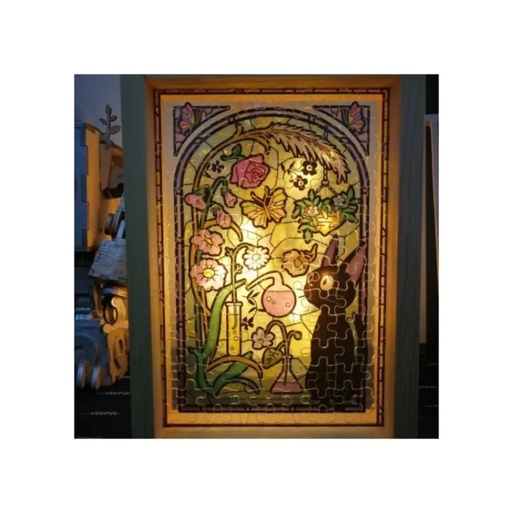 New Maison Ghibli Stained Glass Puzzle 208P Characters Gallery - Porco Rosso