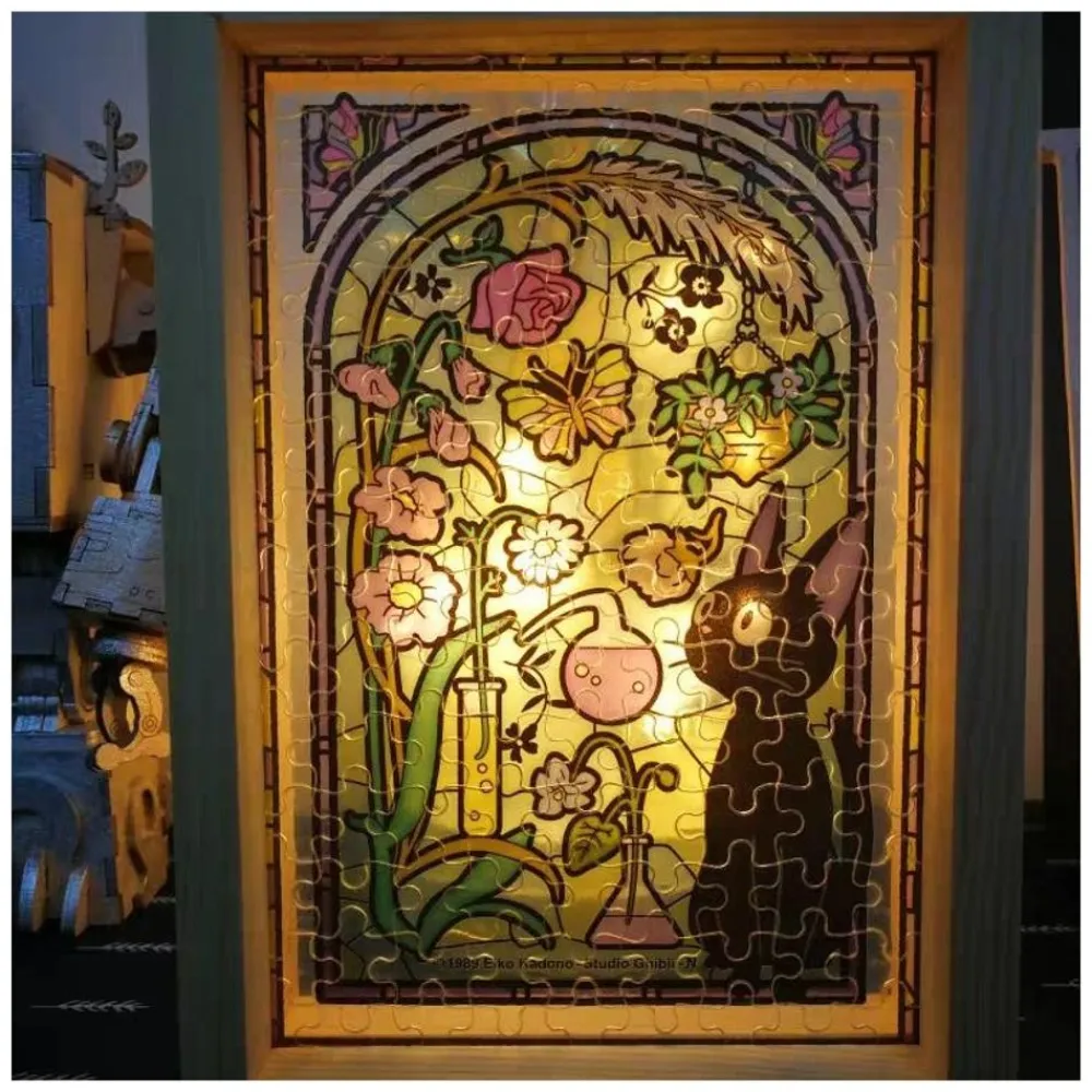 Clearance Maison Ghibli Stained Glass Puzzle 126P Ponyo Under The Sea - Ponyo On The Cliff