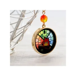 Hot Maison Ghibli Stained Glass Series - Earrings Calcifer- Howl'S Moving Castle