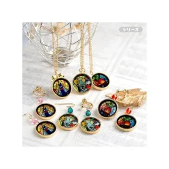 Best Maison Ghibli Stained Glass Series - Pierced Earrings Kiki- Kiki'S Delivery