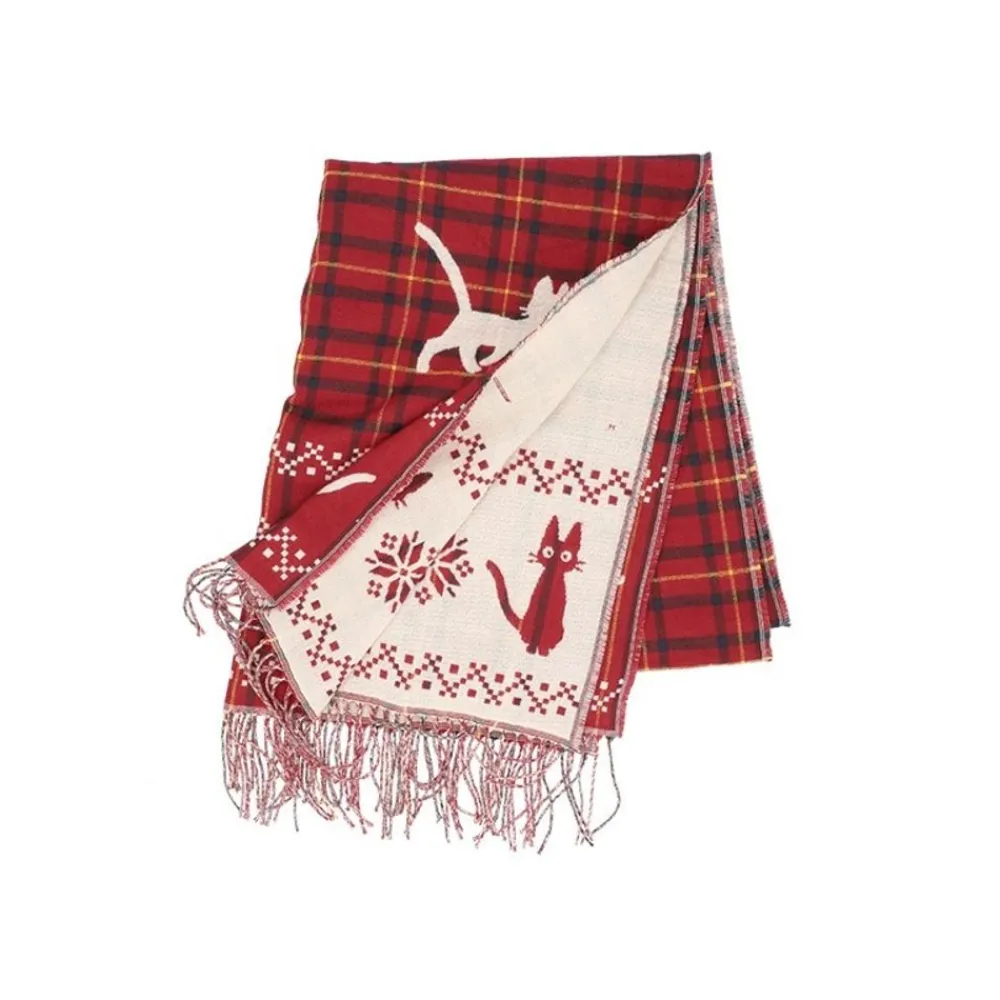 Discount Maison Ghibli Stole With Button Jiji Check Pattern - Kiki'S Delivery Service