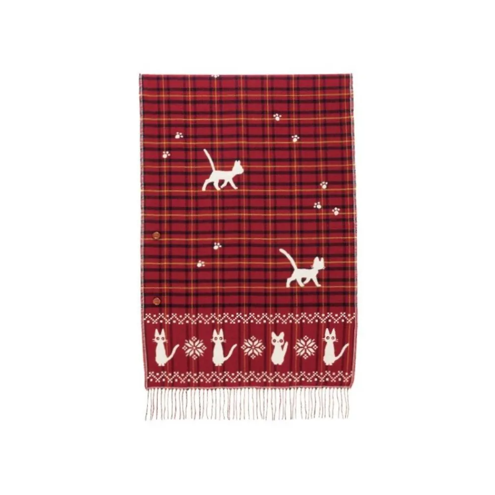 Discount Maison Ghibli Stole With Button Jiji Check Pattern - Kiki'S Delivery Service