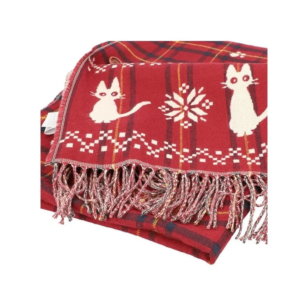 Discount Maison Ghibli Stole With Button Jiji Check Pattern - Kiki'S Delivery Service