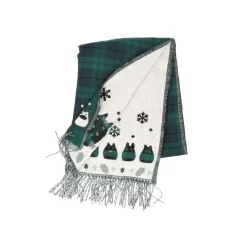 Clearance Maison Ghibli Stole With Button Totoro Check Pattern - My Neighbor Tororo