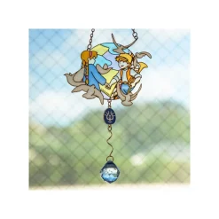 Sale Maison Ghibli Sun Catcher Stained Glass Sheeta & Pazu - Castle In The Sky