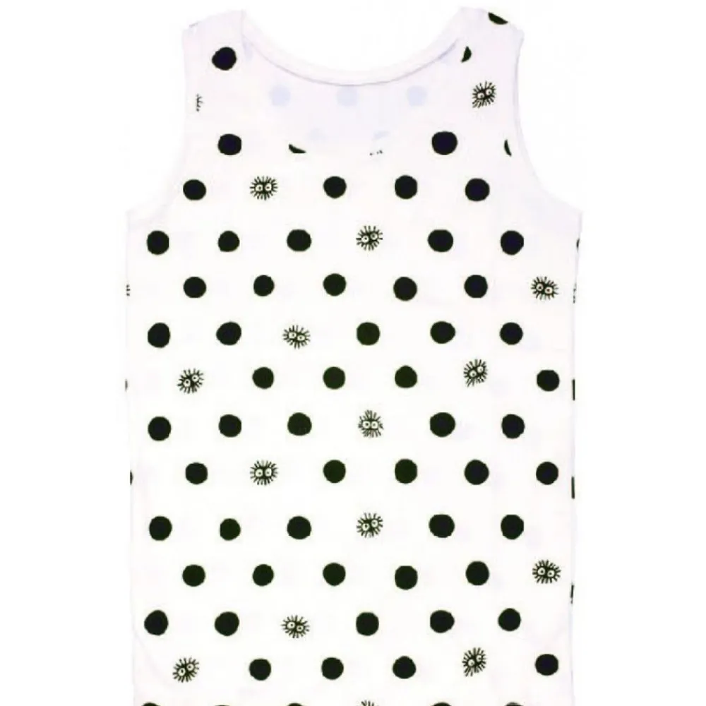 Best Maison Ghibli Tank Top Totoro Kurosuke White Dots (Women)-My Neighbor Totoro