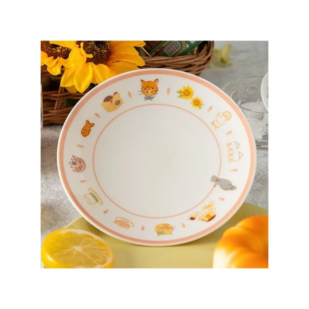Online Maison Ghibli Tea Time & Cat Plate - The Cat Returns
