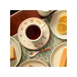 Online Maison Ghibli Tea Time & Cat Plate - The Cat Returns