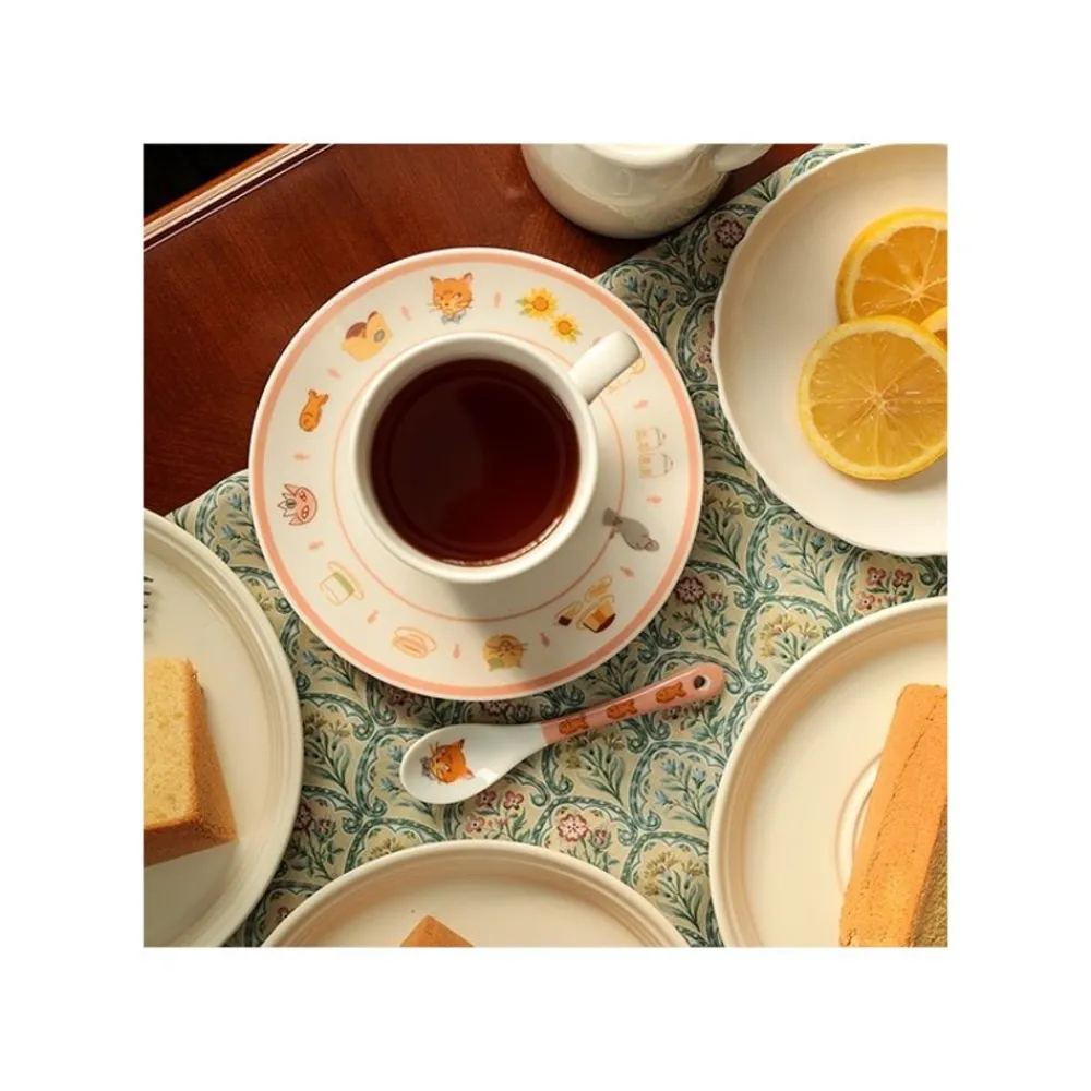 Online Maison Ghibli Tea Time & Cat Plate - The Cat Returns