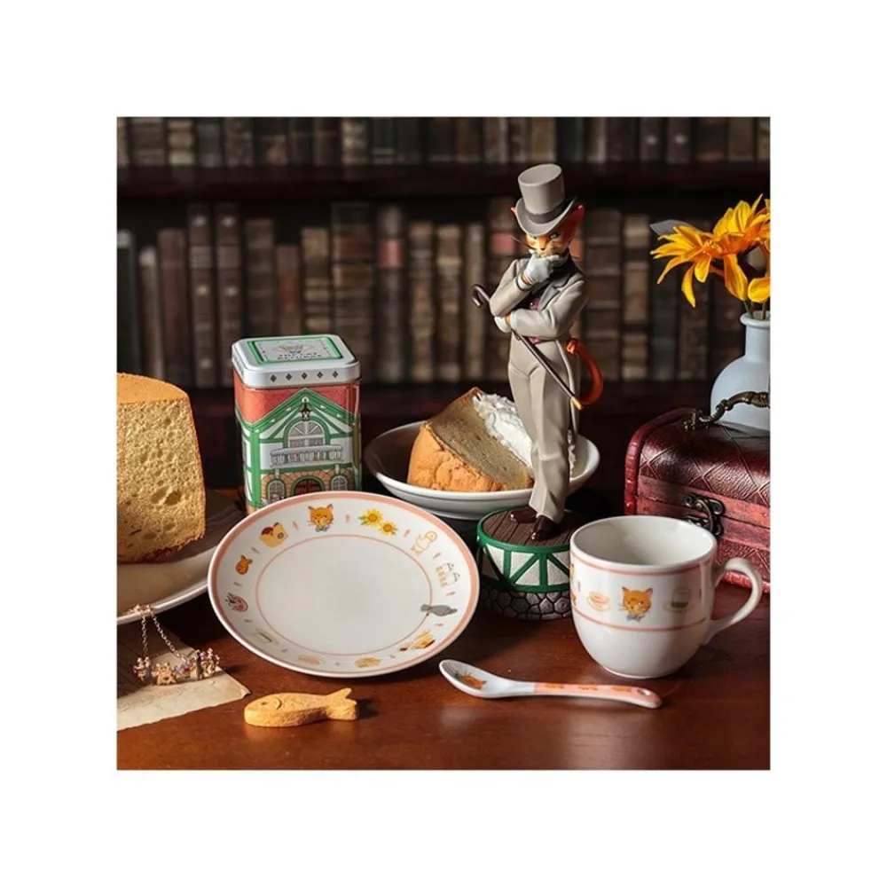 Online Maison Ghibli Tea Time & Cat Plate - The Cat Returns
