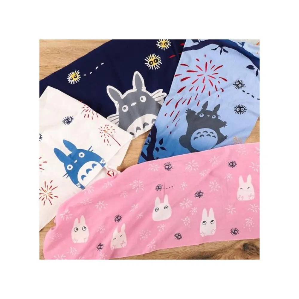 New Maison Ghibli Tenugui Middle Totoro Fireworks - My Neighbor Totoro