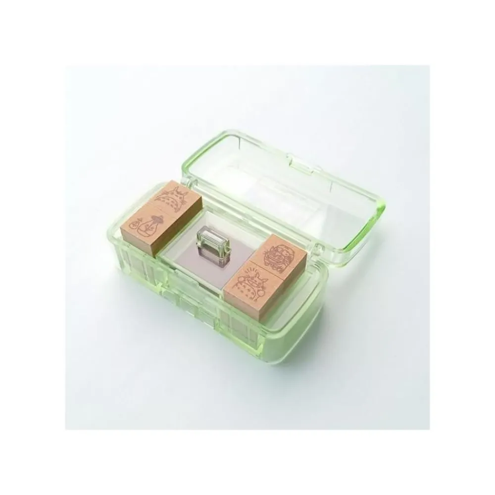 New Maison Ghibli Totoro & Catbus Mini Stamp Set Green - My Neighbor Totoro