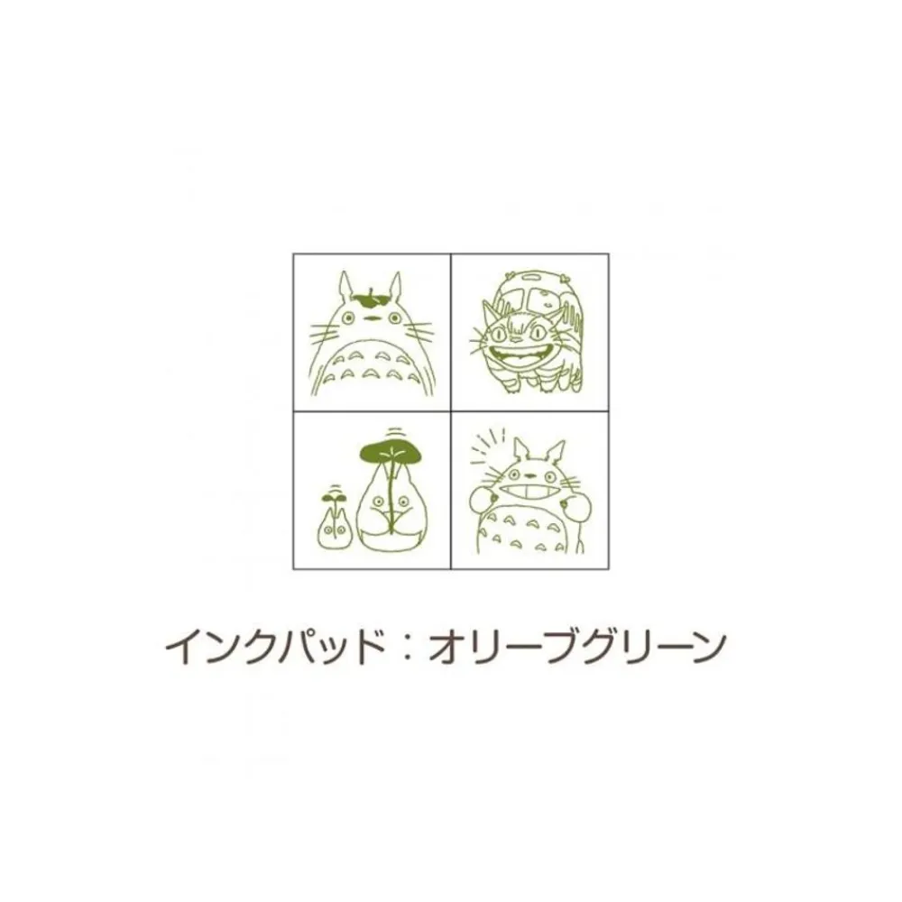 New Maison Ghibli Totoro & Catbus Mini Stamp Set Green - My Neighbor Totoro
