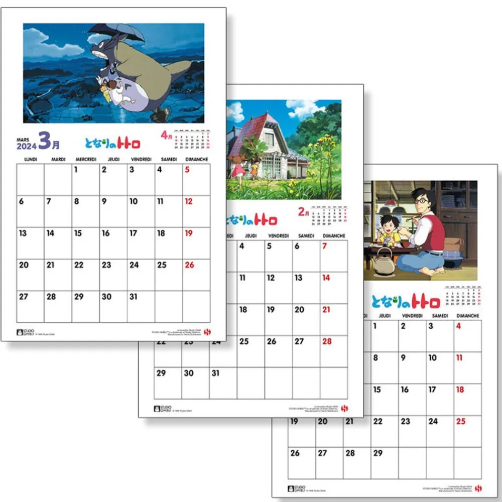Clearance Maison Ghibli Totoro Calendar 2024 - Fr