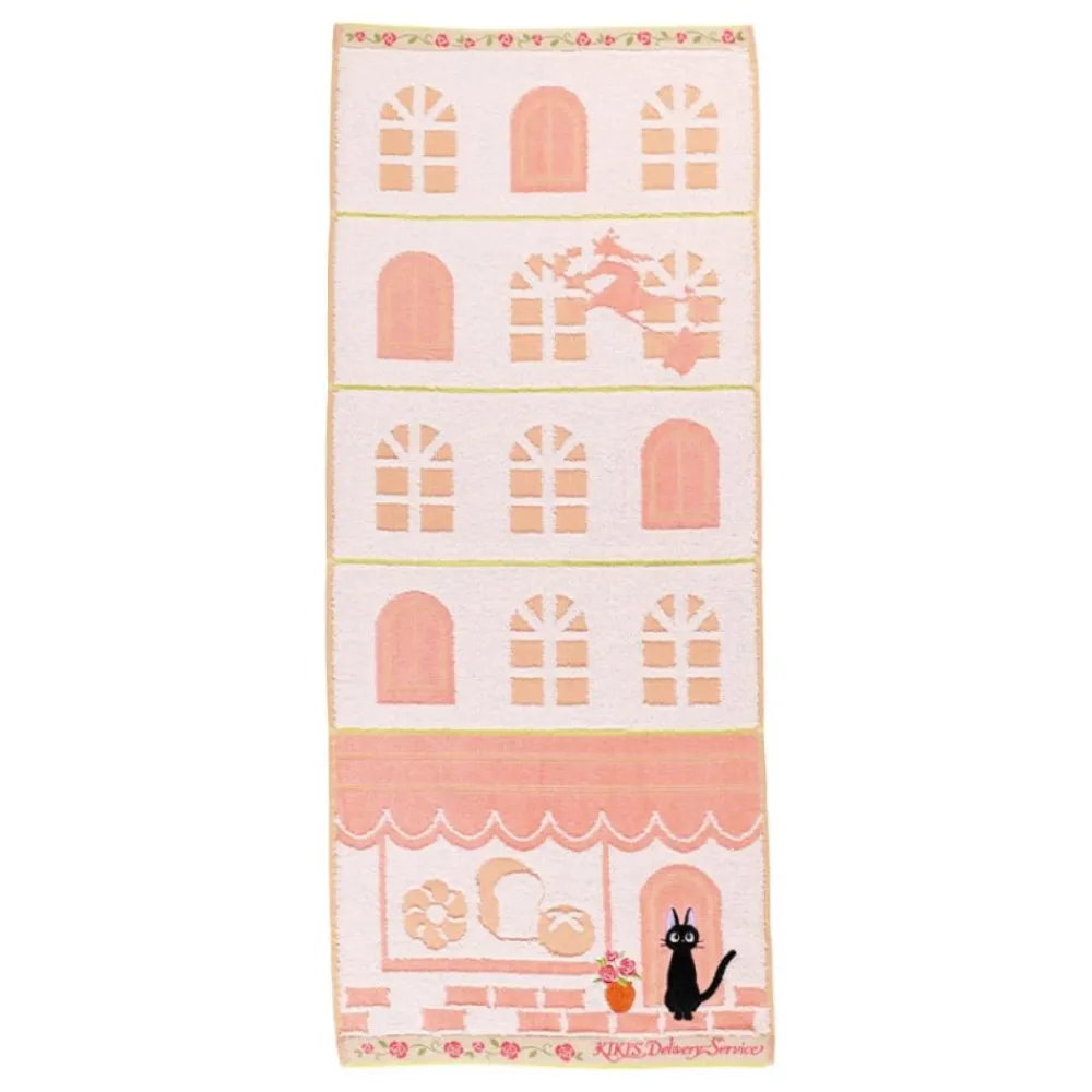Sale Maison Ghibli Towel Jiji Street Corner 34X80 Cm - Kiki'S Delivery Service