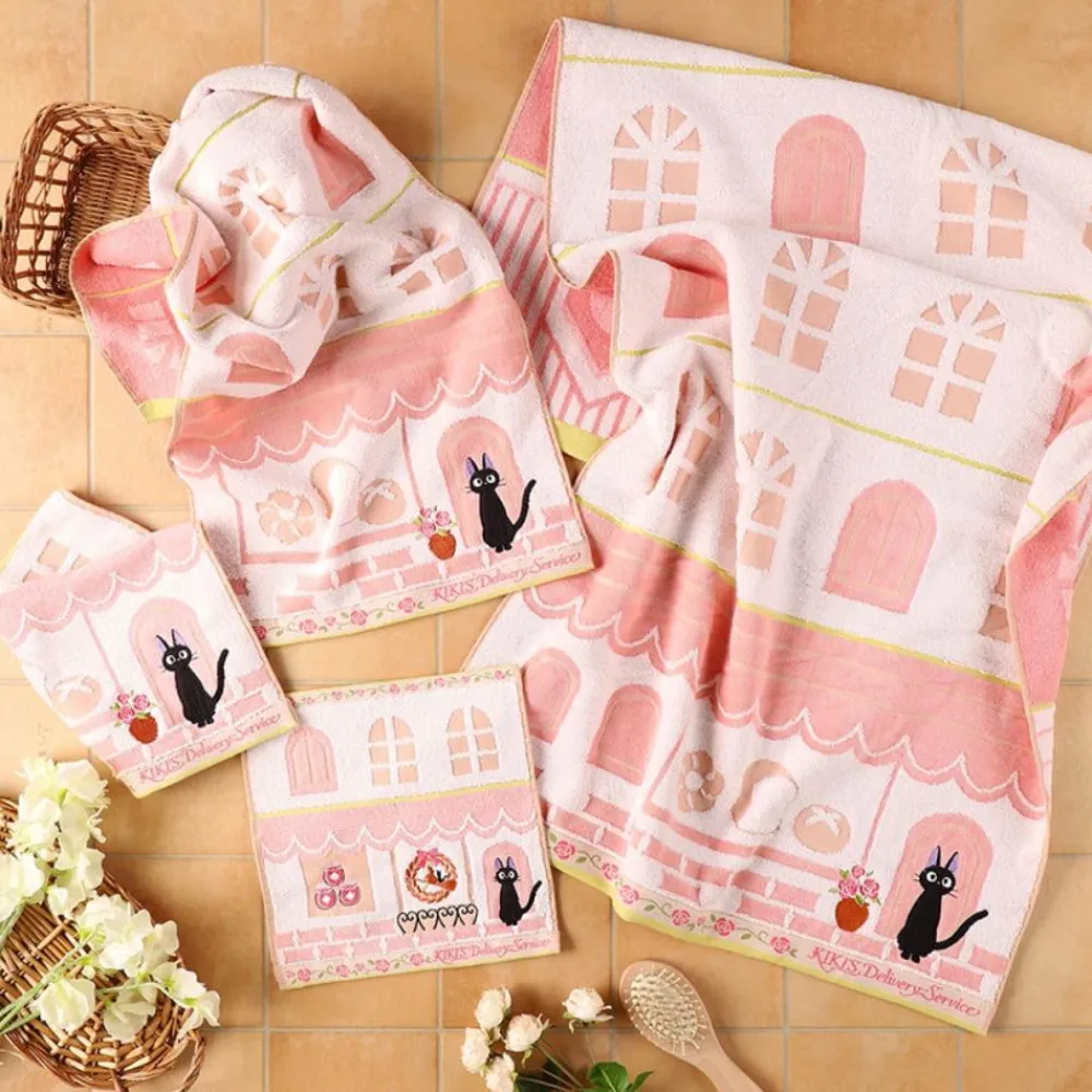 Sale Maison Ghibli Towel Jiji Street Corner 34X80 Cm - Kiki'S Delivery Service