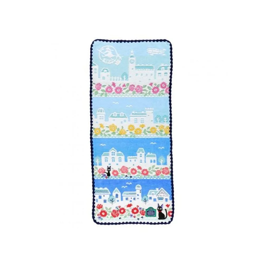 New Maison Ghibli Towel Streets Of Paris 34X80 Cm - Kiki'S Delivery Service