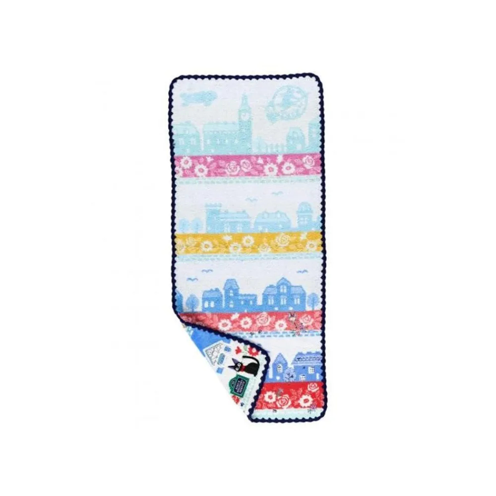 New Maison Ghibli Towel Streets Of Paris 34X80 Cm - Kiki'S Delivery Service