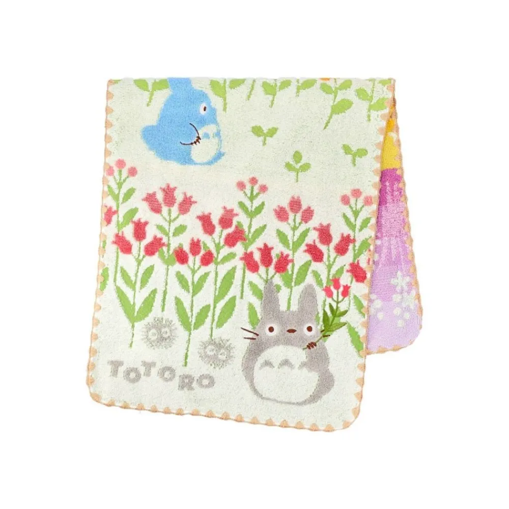 Best Maison Ghibli Towel Totoro Wild Flowers 34X80 Cm - My Neighbor Totoro