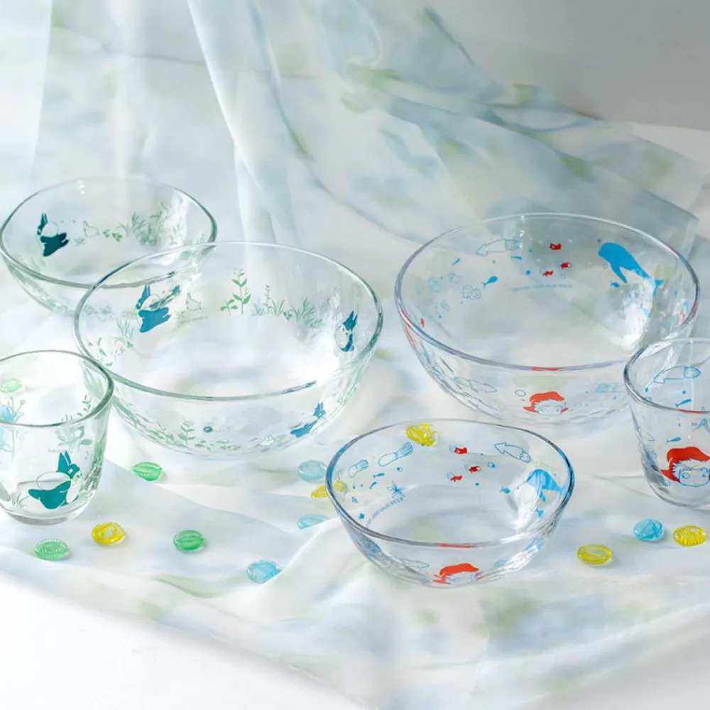 Clearance Maison Ghibli Transparent Bowl 13Cm Ponyo Under The Sea - Ponyo On The Cliff