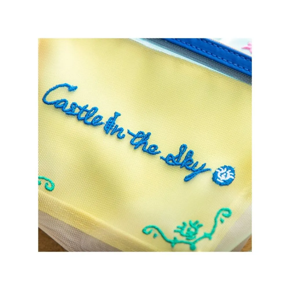 Best Maison Ghibli Transparent Pouch Embroidered - Castle In The Sky