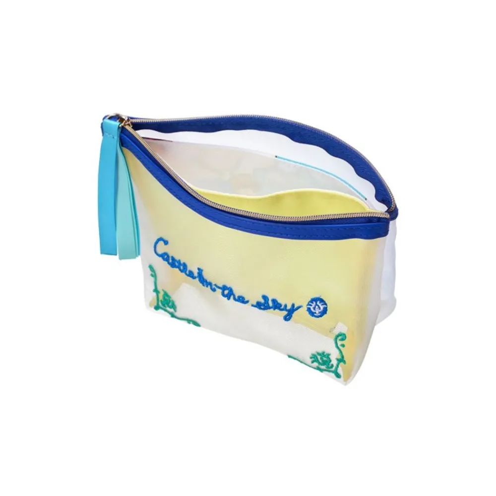 Best Maison Ghibli Transparent Pouch Embroidered - Castle In The Sky