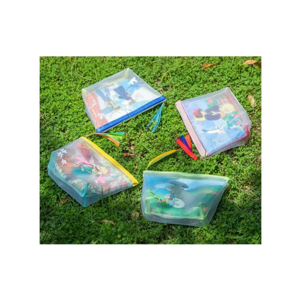 Best Maison Ghibli Transparent Pouch Embroidered - Castle In The Sky