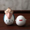 Best Maison Ghibli Two Pack Roly-Poly Figurines Heron & Warawara - The Boy And The Heron