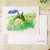 Discount Maison Ghibli Watercolour Greeting Cards 24 X 15,8 Cm Mei & Totoro & Sakura - My Ne