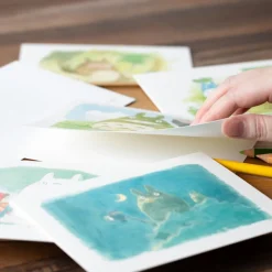 Discount Maison Ghibli Watercolour Greeting Cards 24 X 15,8 Cm Mei & Totoro & Sakura - My Ne