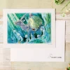 Hot Maison Ghibli Watercolour Greeting Cards 24 X 15,8 Cm Ashitaka In The Forest - Prin