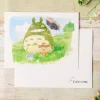 Sale Maison Ghibli Watercolour Greeting Cards 24 X 15,8 Cm Mei & Totoro - My Neighbor To