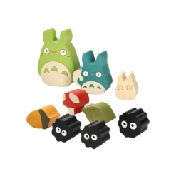 Discount Maison Ghibli Wood Figurine Totoro With Soot Sprites - My Neighbor Totoro