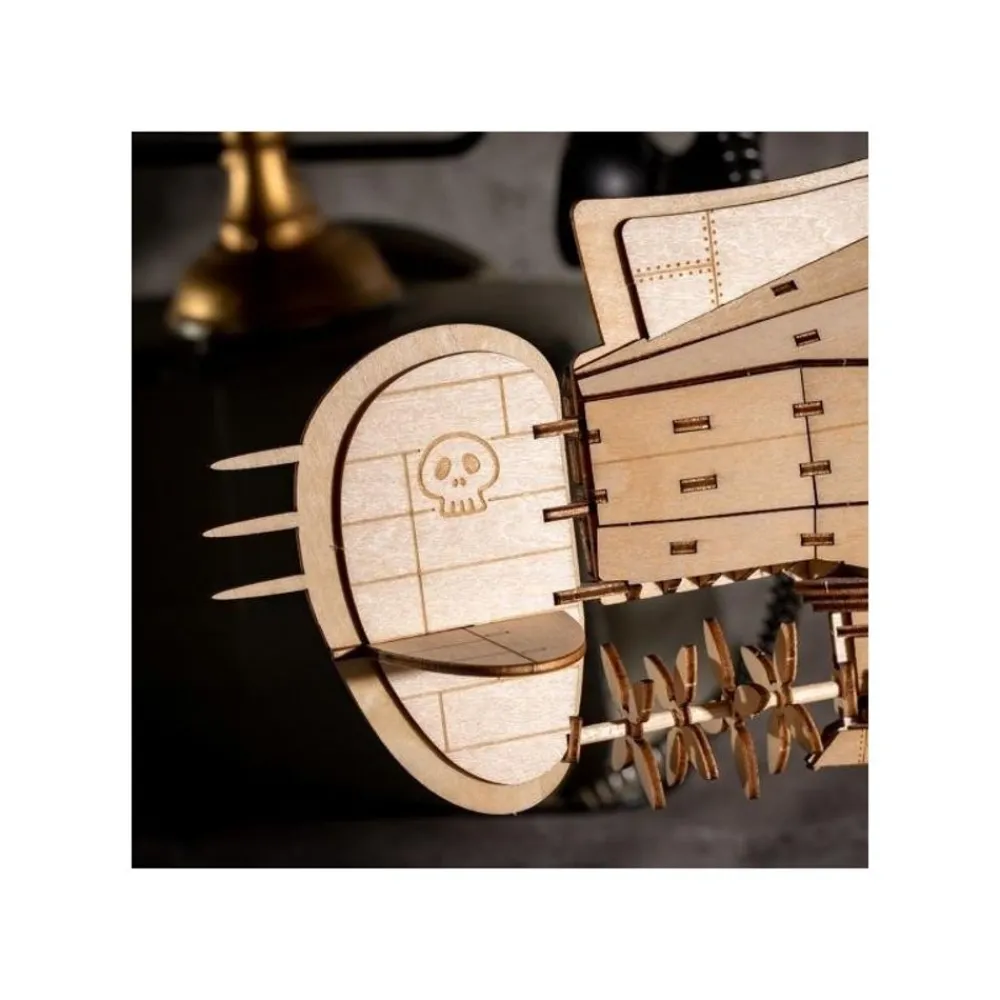 Hot Maison Ghibli Wood Model Kigumi Tiger Moth - Castle In The Sky