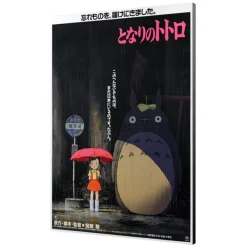 New Maison Ghibli Wood Panel 35 X 50 Japanese Movie Poster Totoro