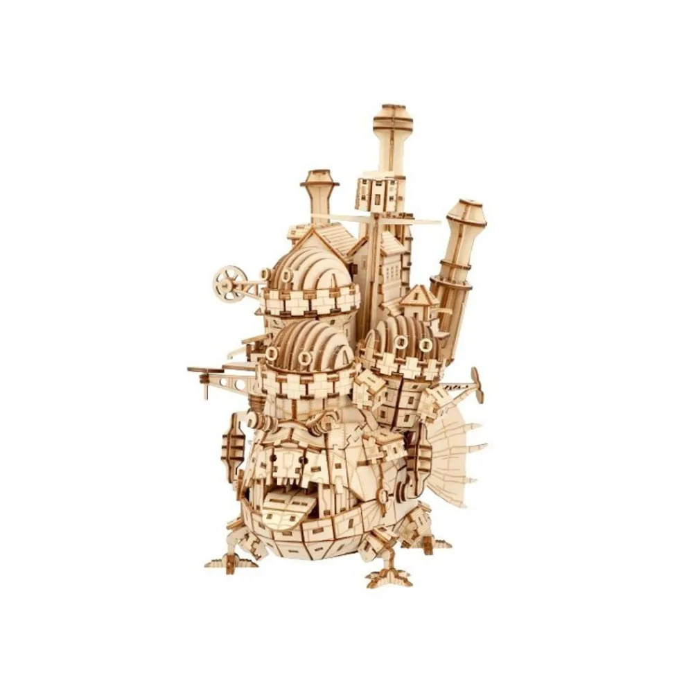 Hot Maison Ghibli Wooden Craft Kit Kigumi Howl'S Castle - Howl'S Moving Castle